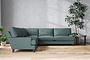 Marri Grand Corner Sofa - Recycled Cotton Airforce-nkuku