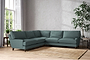 Marri Grand Corner Sofa - Recycled Cotton Airforce-nkuku