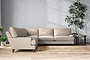 Marri Grand Corner Sofa - Recycled Cotton Natural-nkuku