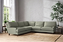 Marri Grand Corner Sofa - Recycled Cotton Seaspray-nkuku