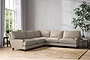 Marri Grand Corner Sofa - Recycled Cotton Stone-nkuku