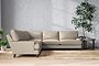 Marri Grand Corner Sofa - Recycled Cotton Stone-nkuku