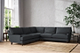 Marri Grand Corner Sofa - Recycled Cotton Thunder-nkuku