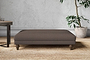 Marri Grand Footstool - Recycled Cotton Mocha-nkuku