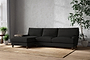 Marri Grand Left Hand Chaise Sofa - Brera Linen Charcoal-nkuku