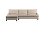 Marri Grand Left Hand Chaise Sofa - Recycled Cotton Fatigue-nkuku