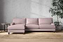 Marri Grand Left Hand Chaise Sofa - Recycled Cotton Lavender-nkuku