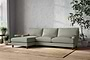 Marri Grand Left Hand Chaise Sofa - Recycled Cotton Seaspray-nkuku