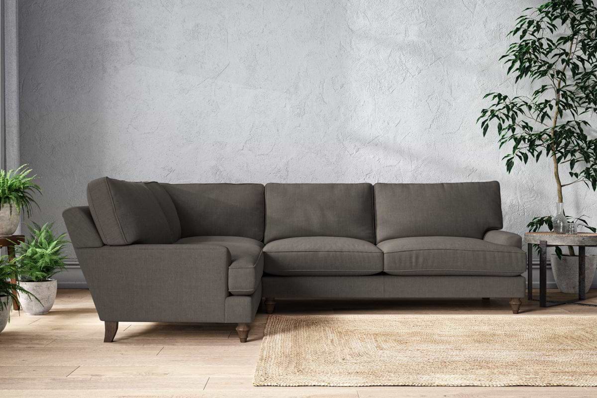 Marri Grand Left Hand Corner Sofa - Brera Linen Granite-nkuku