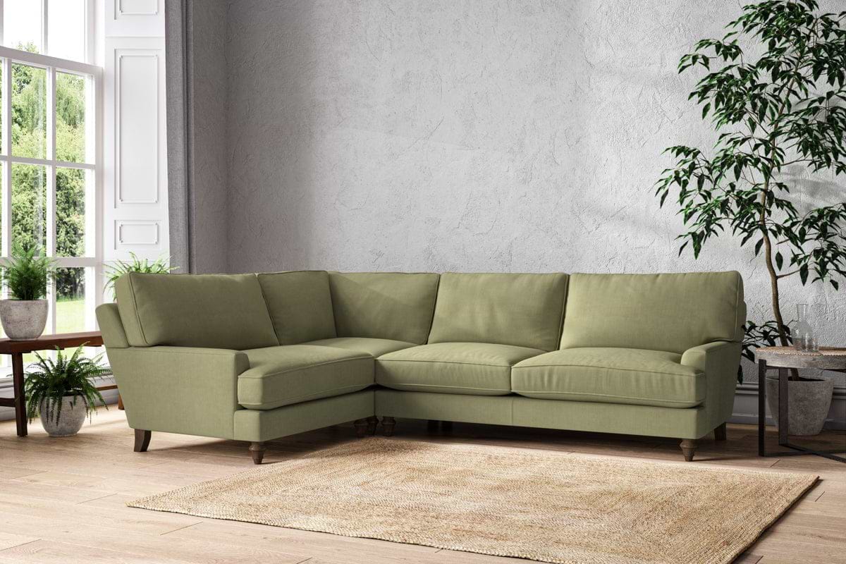 Marri Grand Left Hand Corner Sofa - Brera Linen Sage-nkuku