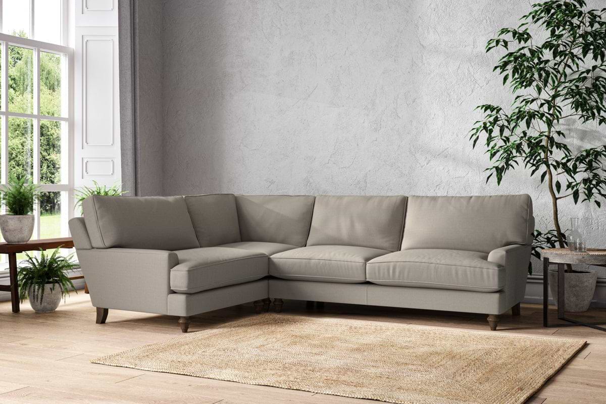 Marri Grand Left Hand Corner Sofa - Recycled Cotton Flax-nkuku