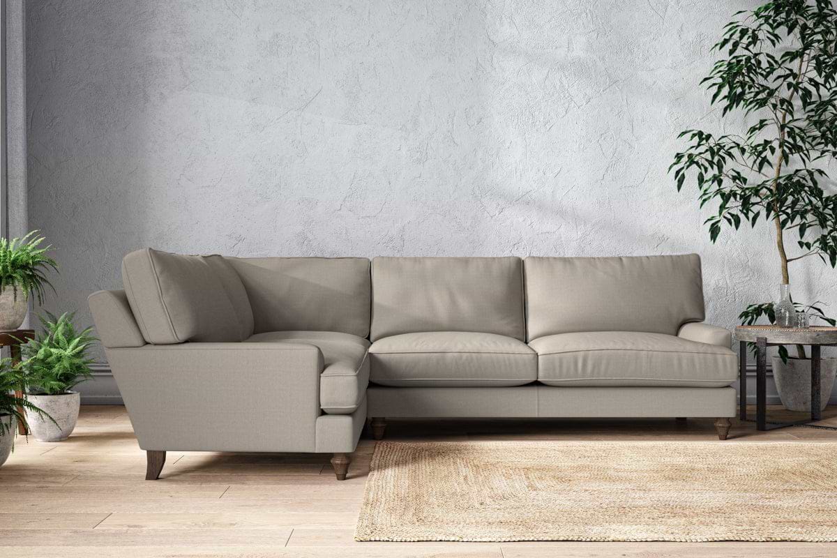 Marri Grand Left Hand Corner Sofa - Recycled Cotton Flax-nkuku