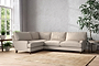 Marri Grand Left Hand Corner Sofa - Recycled Cotton Natural-nkuku