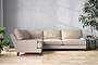 Marri Grand Left Hand Corner Sofa - Recycled Cotton Natural-nkuku