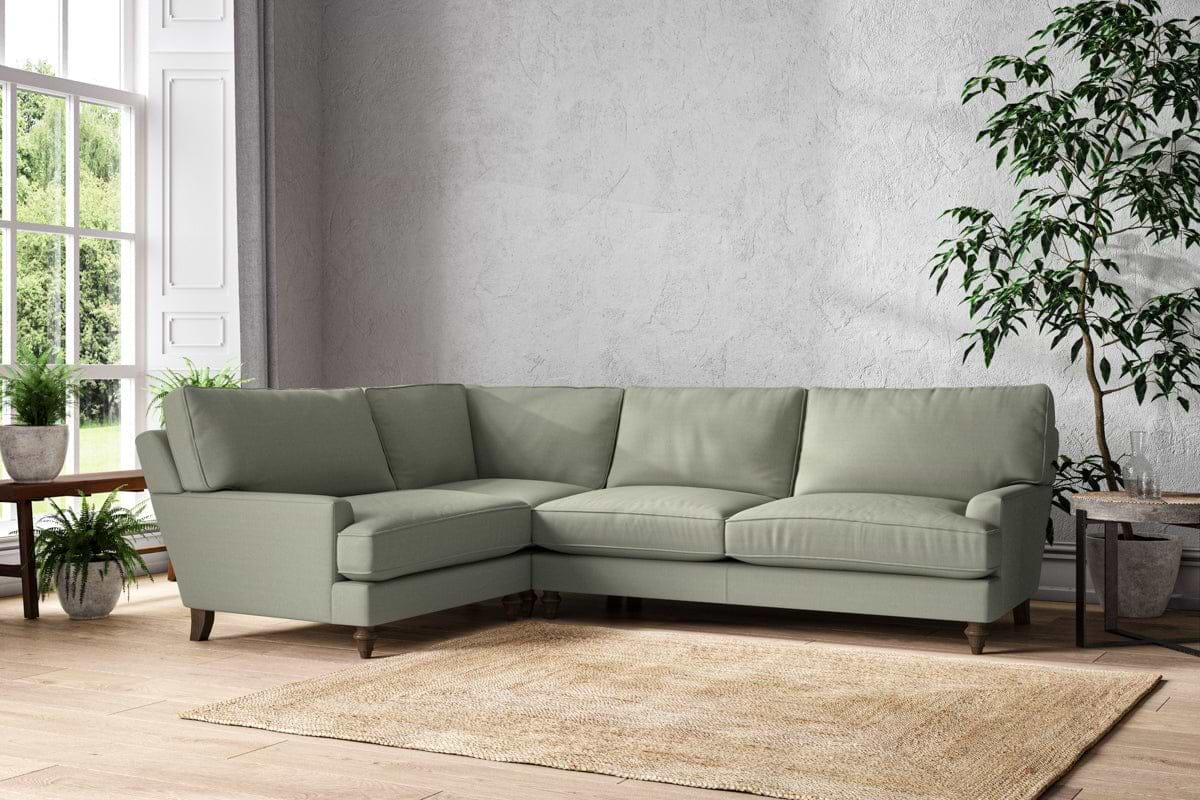 Marri Grand Left Hand Corner Sofa - Recycled Cotton Seaspray-nkuku