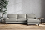 Marri Grand Right Hand Chaise Sofa - Brera Linen Smoke-nkuku