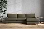 Marri Grand Right Hand Chaise Sofa - Recycled Cotton Fatigue-nkuku