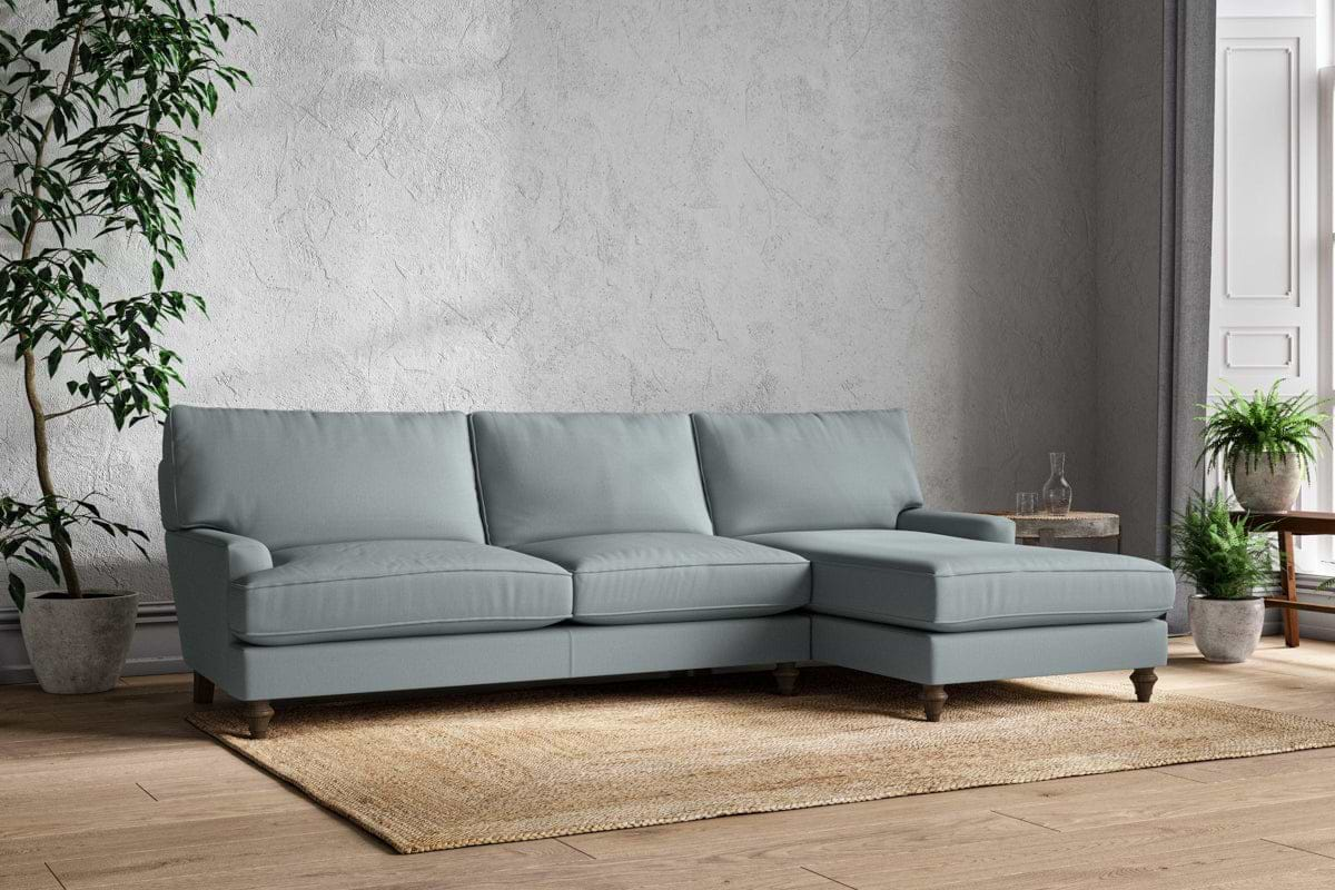 Marri Grand Right Hand Chaise Sofa - Recycled Cotton Horizon-nkuku