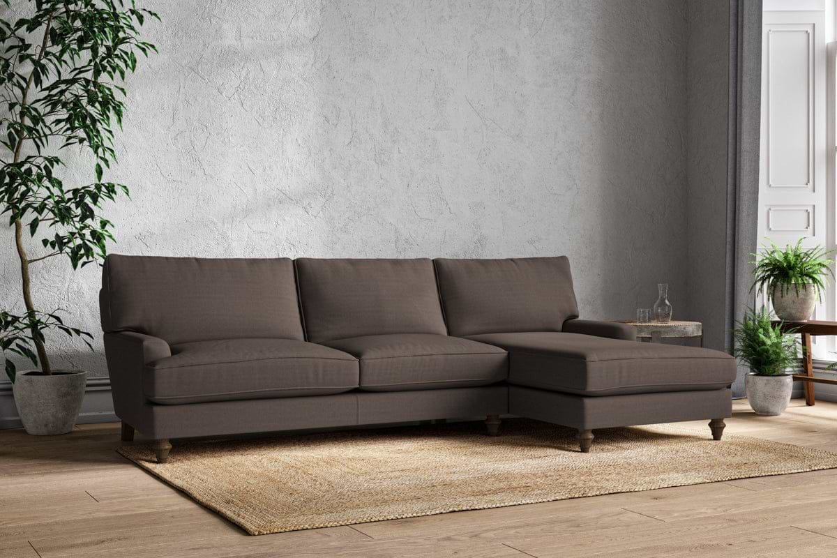 Marri Grand Right Hand Chaise Sofa - Recycled Cotton Mocha-nkuku