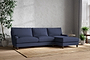 Marri Grand Right Hand Chaise Sofa - Recycled Cotton Navy-nkuku