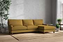 Marri Grand Right Hand Chaise Sofa - Recycled Cotton Ochre-nkuku