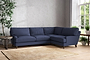 Marri Grand Right Hand Corner Sofa - Recycled Cotton Navy-nkuku