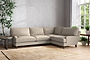 Marri Grand Right Hand Corner Sofa - Recycled Cotton Stone-nkuku