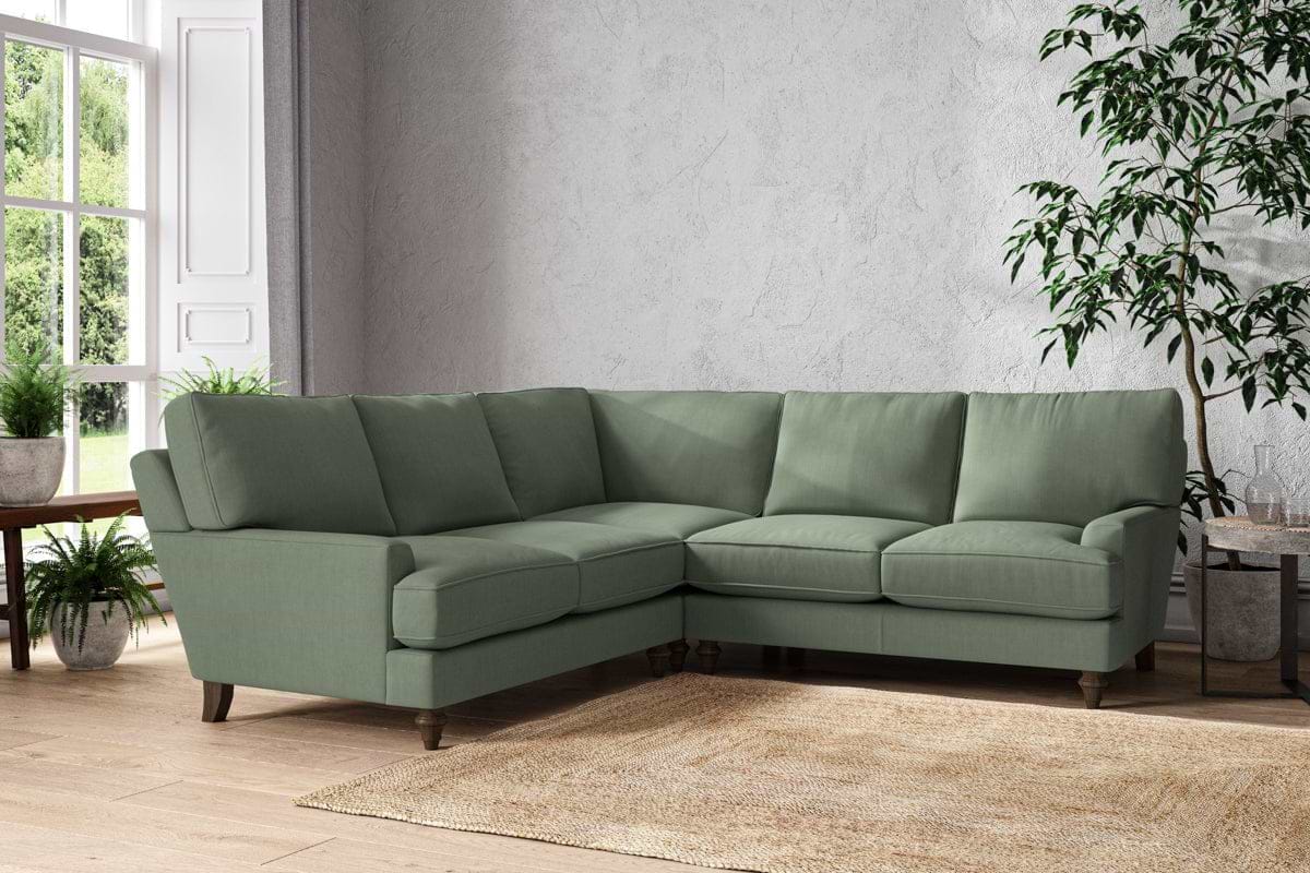 Marri Large Corner Sofa - Brera Linen Jade-nkuku