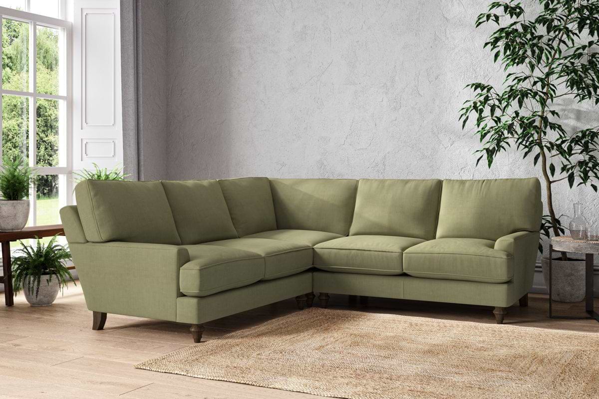 Marri Large Corner Sofa - Brera Linen Sage-nkuku