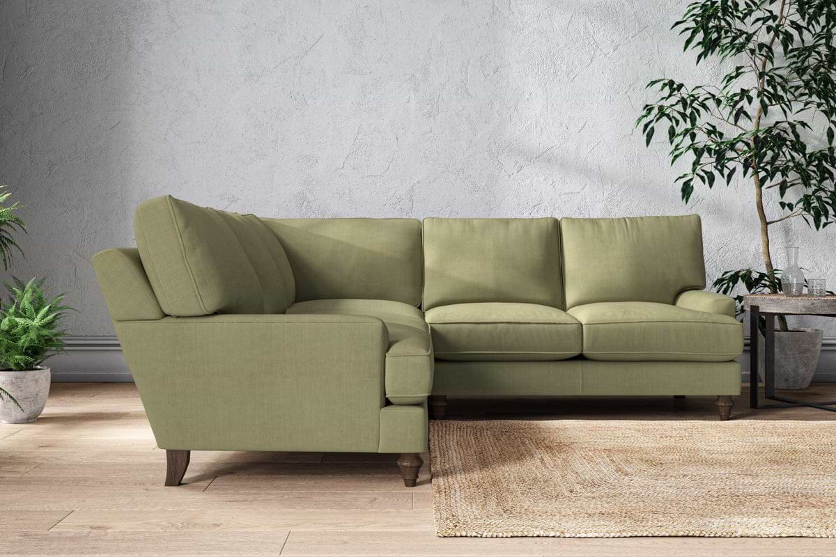 Marri Large Corner Sofa - Brera Linen Sage-nkuku