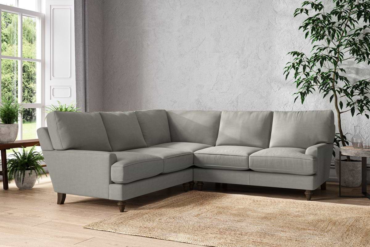 Marri Large Corner Sofa - Brera Linen Smoke-nkuku