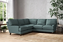 Marri Large Corner Sofa - Recycled Cotton Airforce-nkuku