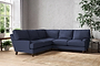 Marri Large Corner Sofa - Recycled Cotton Navy-nkuku