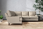 Marri Large Corner Sofa - Recycled Cotton Stone-nkuku