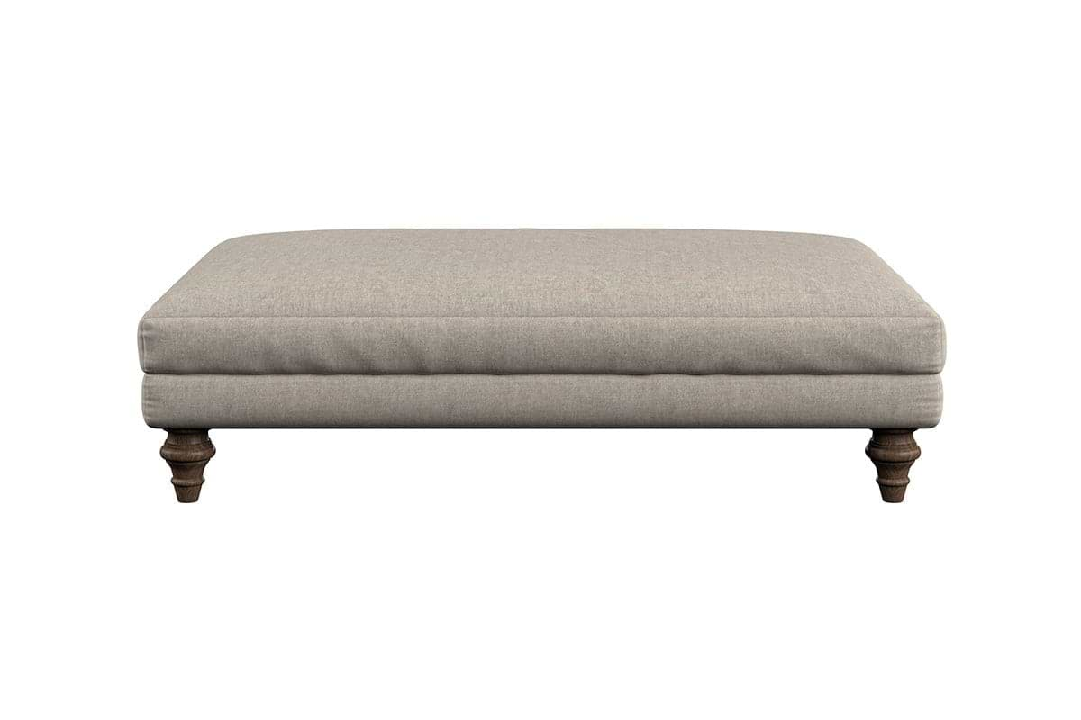 Marri Large Footstool - Brera Linen Charcoal-nkuku