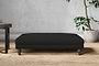 Marri Large Footstool - Brera Linen Charcoal-nkuku