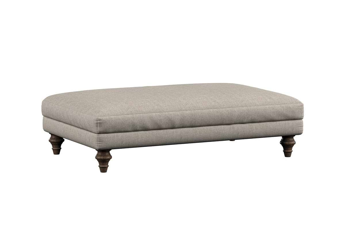 Marri Large Footstool - Brera Linen Dusk-nkuku