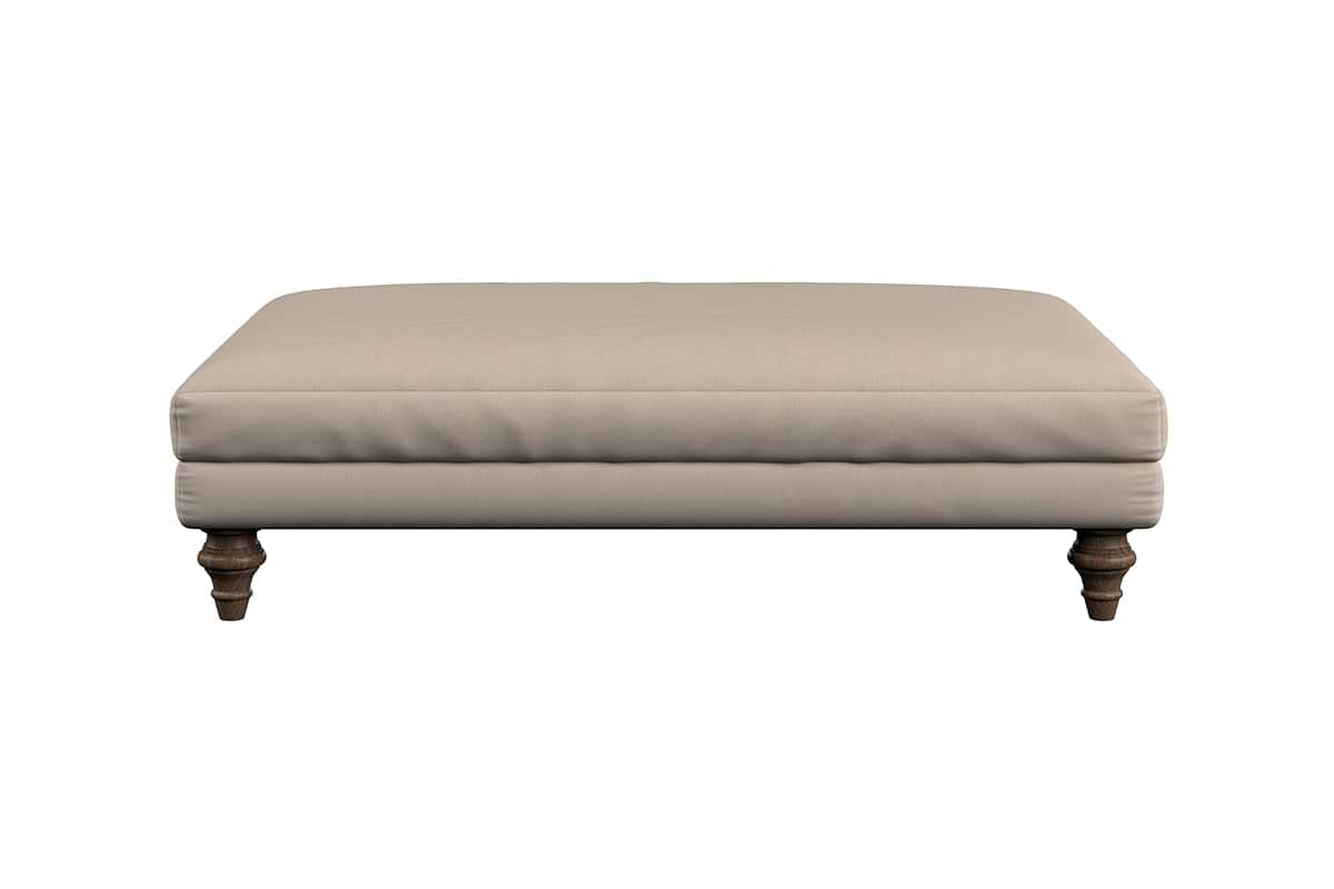 Marri Large Footstool - Recycled Cotton Natural-nkuku