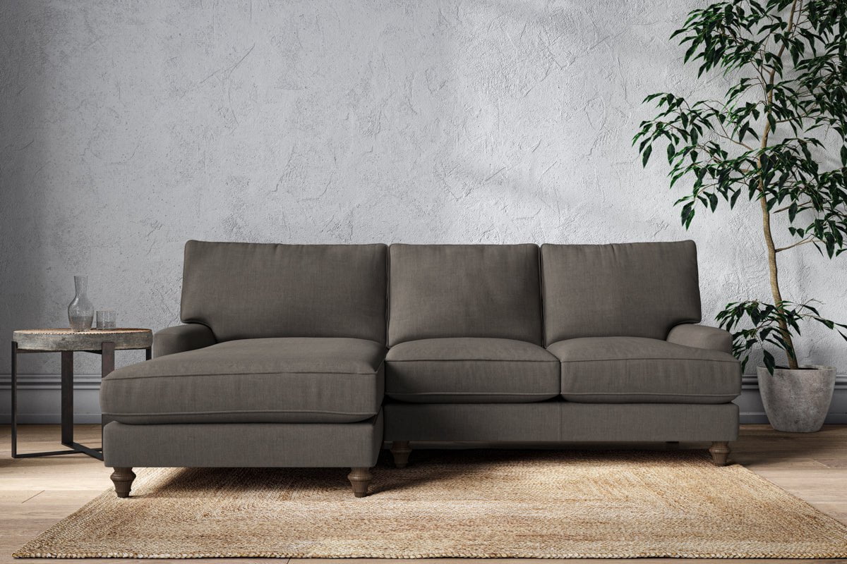 Marri Large Left Hand Chaise Sofa - Brera Linen Granite-nkuku