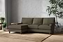 Marri Large Left Hand Chaise Sofa - Recycled Cotton Fatigue-nkuku