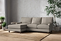 Marri Large Left Hand Chaise Sofa - Recycled Cotton Flax-nkuku