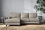 Marri Large Left Hand Chaise Sofa - Recycled Cotton Flax-nkuku