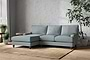 Marri Large Left Hand Chaise Sofa - Recycled Cotton Horizon-nkuku