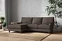 Marri Large Left Hand Chaise Sofa - Recycled Cotton Mocha-nkuku