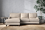Marri Large Left Hand Chaise Sofa - Recycled Cotton Natural-nkuku