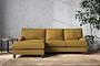 Marri Large Left Hand Chaise Sofa - Recycled Cotton Ochre-nkuku