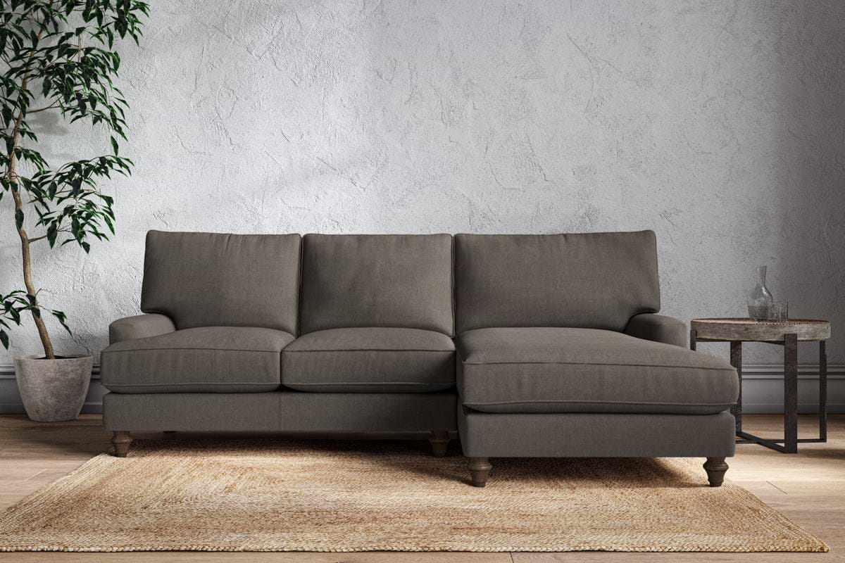 Marri Large Right Hand Chaise Sofa - Brera Linen Granite-nkuku