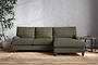 Marri Large Right Hand Chaise Sofa - Recycled Cotton Fatigue-nkuku