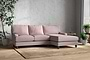 Marri Large Right Hand Chaise Sofa - Recycled Cotton Lavender-nkuku