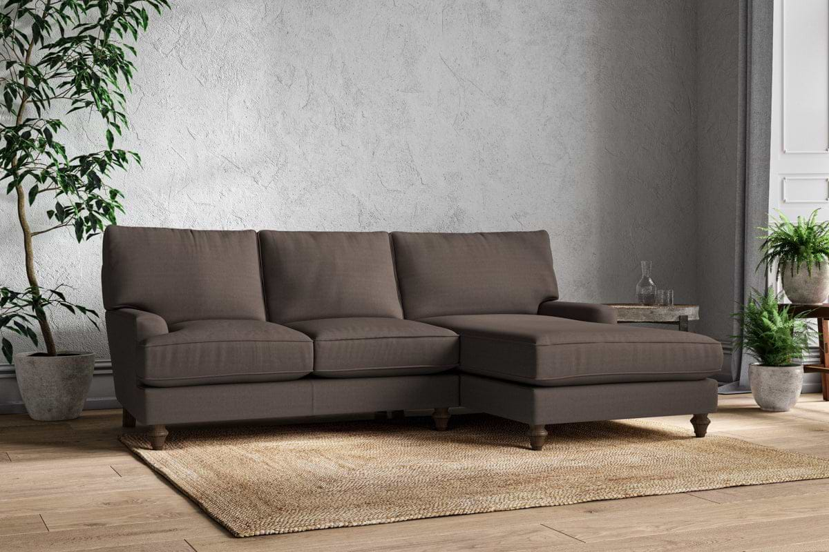 Marri Large Right Hand Chaise Sofa - Recycled Cotton Mocha-nkuku